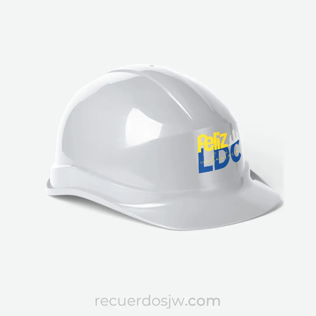 Sticker Voluntarios LDC | Ejemplo en Casco Sticker digital gratuito para regalar a un voluntarios LDC, ejemplo de vinil en casco