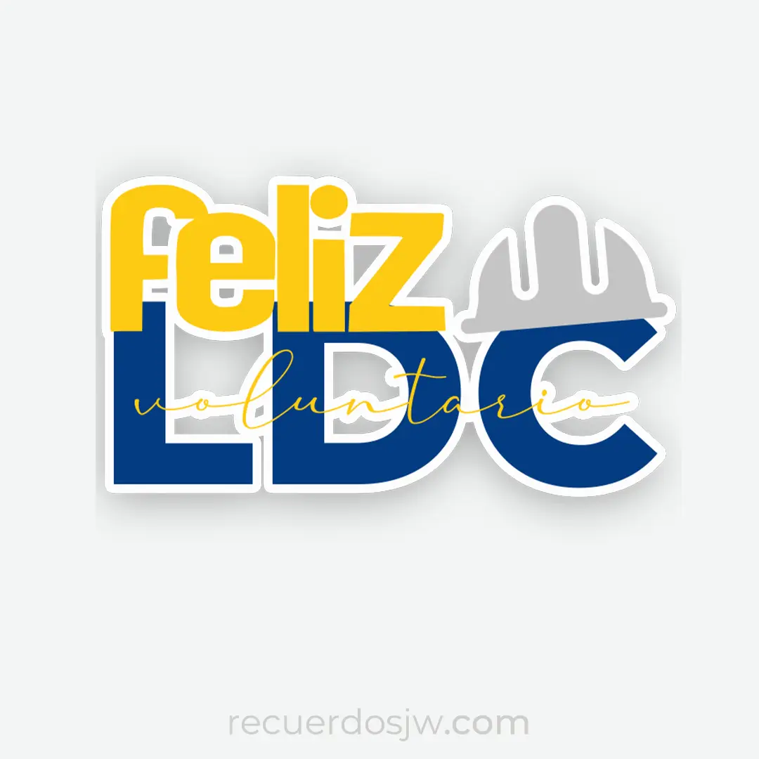 Sticker Voluntarios LDC | Gratis Sticker digital gratuito para voluntarios LDC