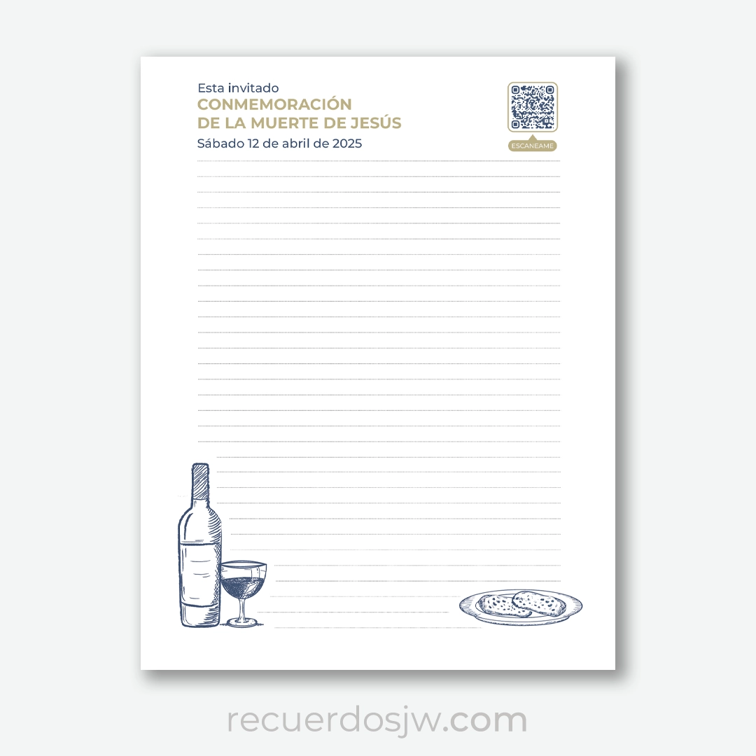 Hoja para cartas de la conmemoración 2025